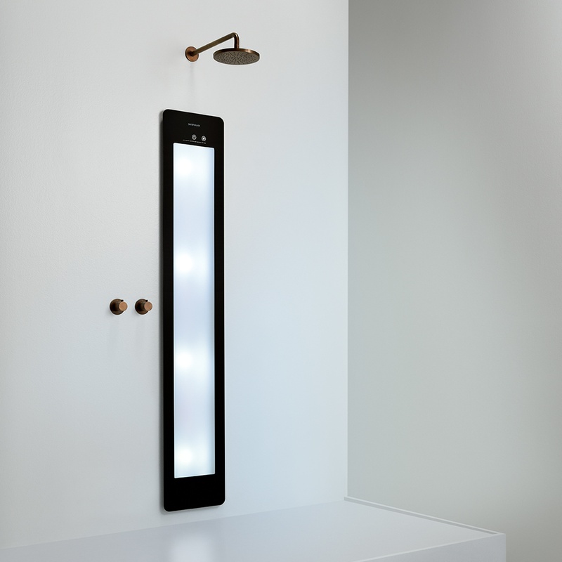 Option image for Sunshower Large Plus in Black for Built-in Installation