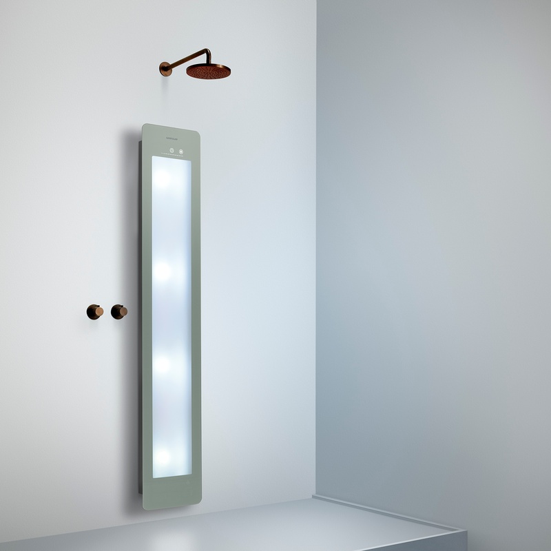 Option image for Sunshower Large Plus in Grey for Flat Wall Installation