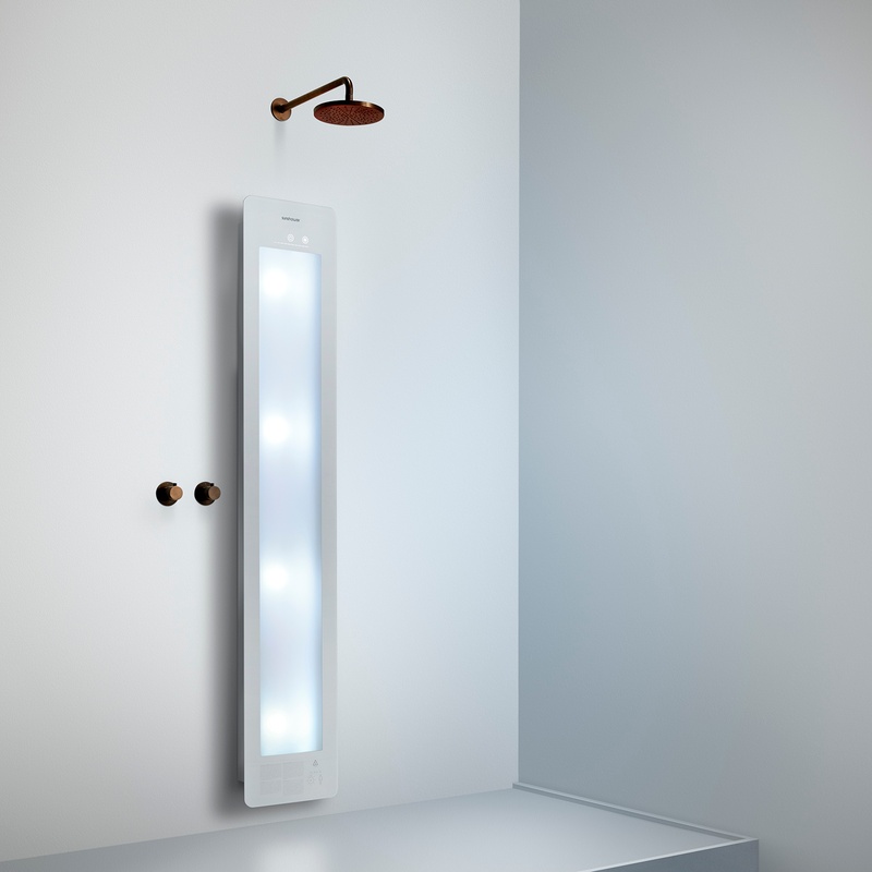 Option image for Sunshower Large Plus in White for Flat Wall Installation