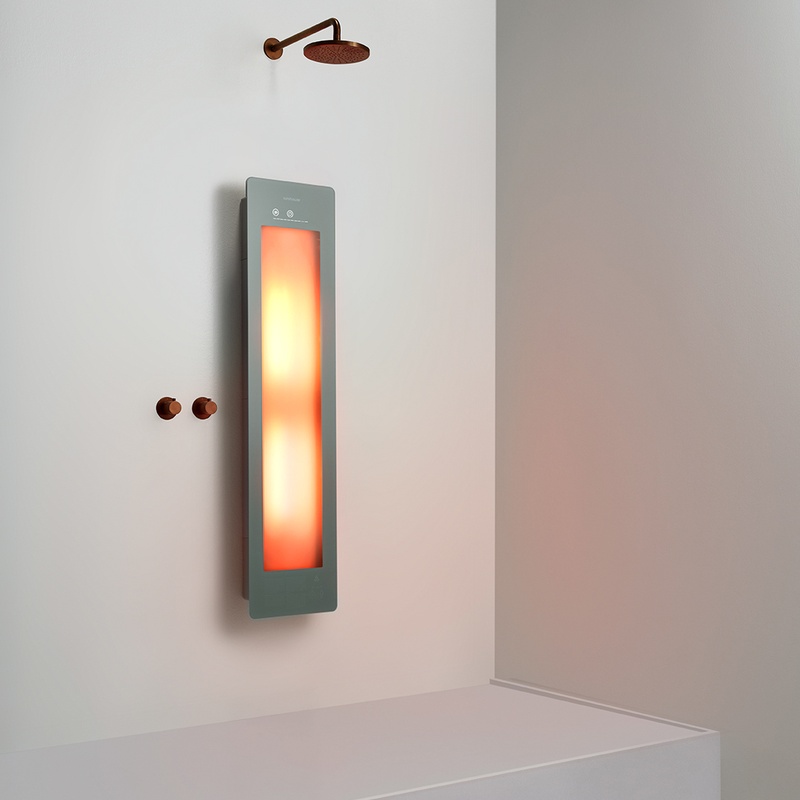 Option image for Sunshower Medium One in Grey for Flat Wall Installation