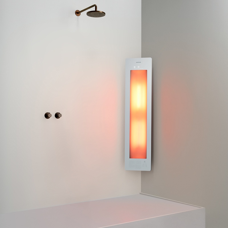 Option image for Sunshower Medium One in White for Corner Installation