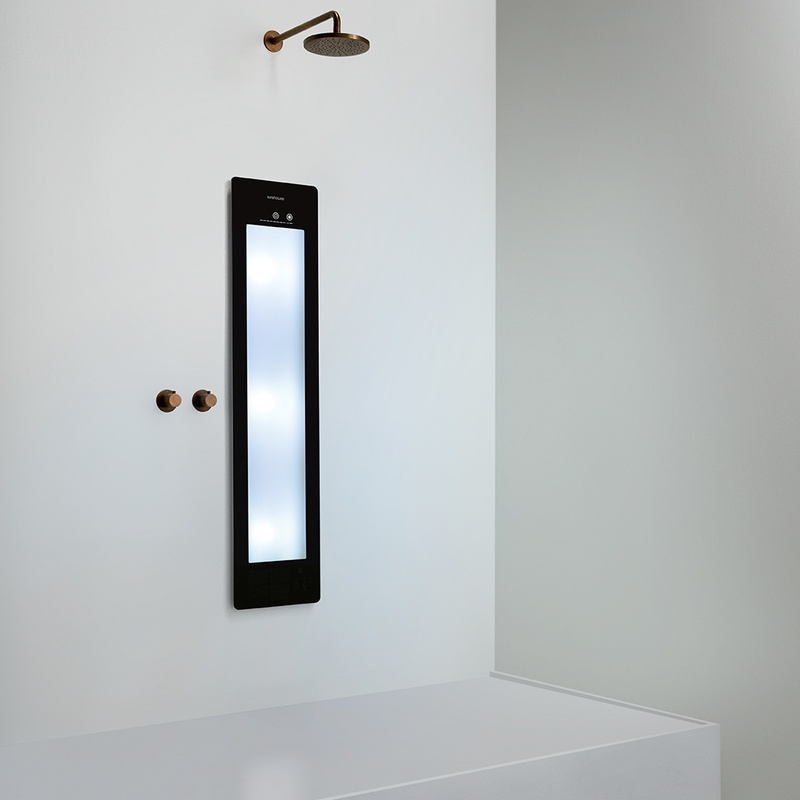 Option image for Sunshower Medium Plus in Black for Built-in Installation