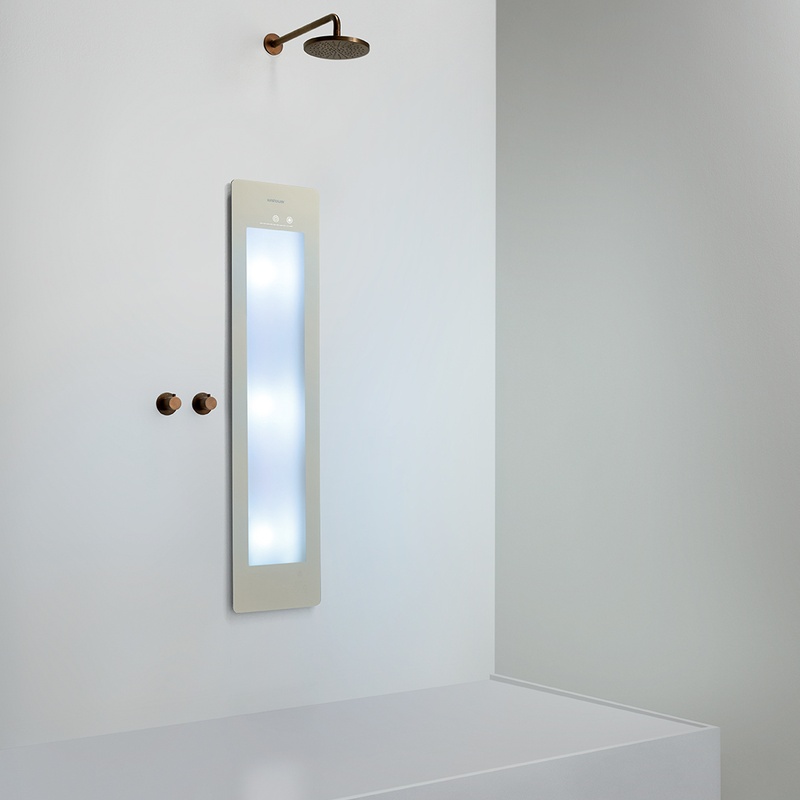 Option image for Sunshower Medium Plus in Sand White for Built-in Installation
