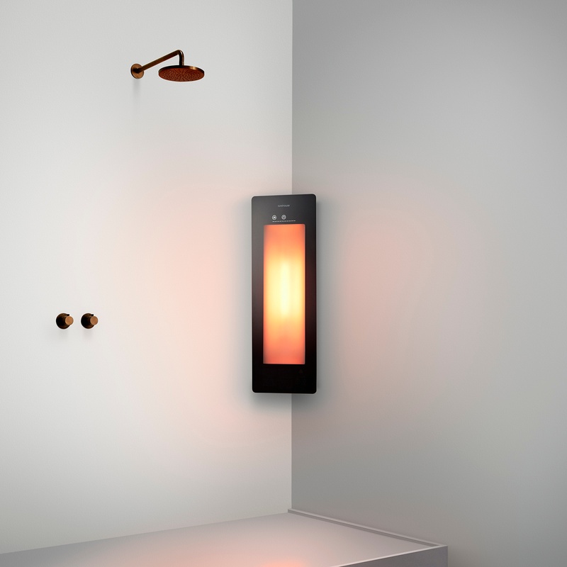 Option image for Sunshower Small One in Black for Corner Installation