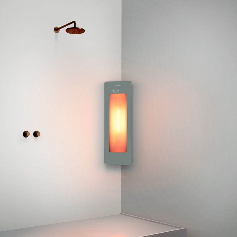 Option image for Sunshower Small One in Grey for Corner Installation