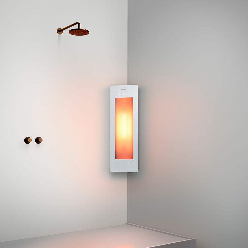 Option image for Sunshower Small One in White for Corner Installation