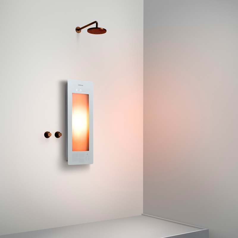 Option image for Sunshower Small One in White for Flat Wall Installation