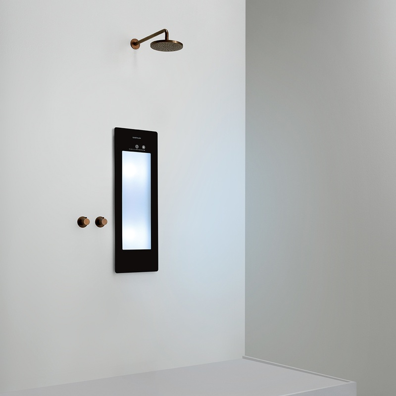 Option image for Sunshower Small Plus in Black for Built-in Installation