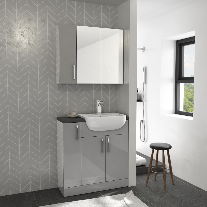 Oliver Fitted Suite: Dove Grey