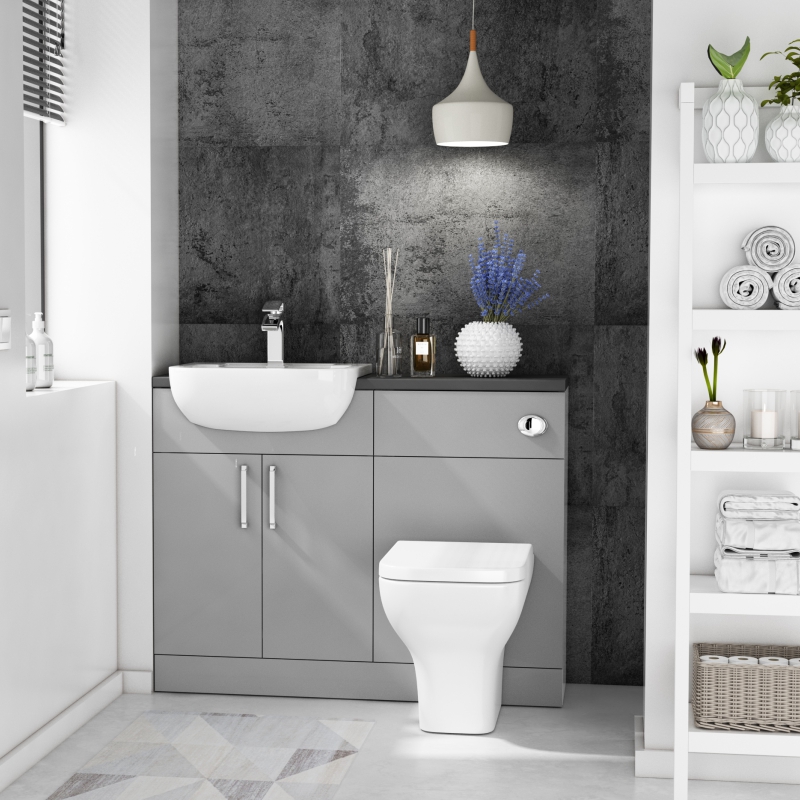 Oliver Fitted Suite: Dove Grey