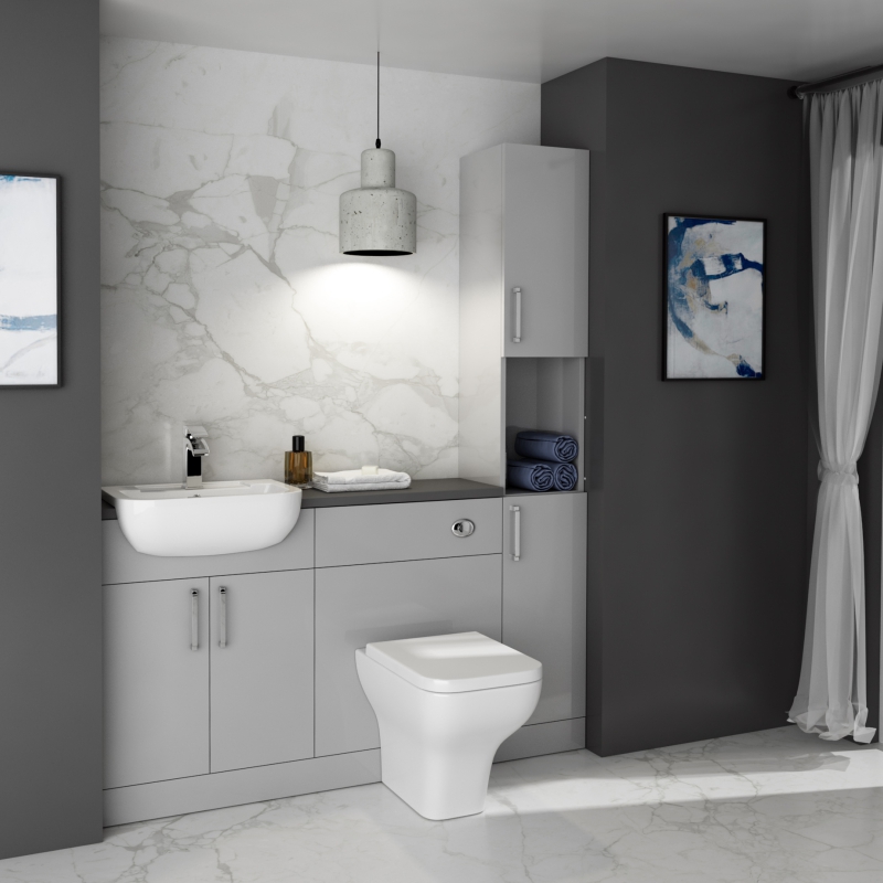 Oliver Fitted Suite: Dove Grey