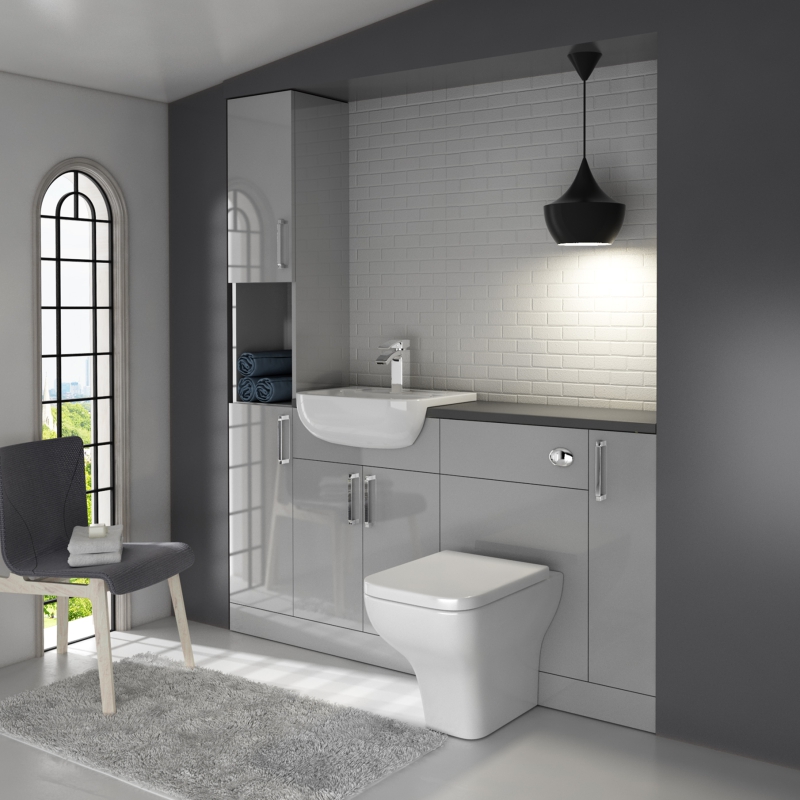 Oliver Fitted Suite: Dove Grey