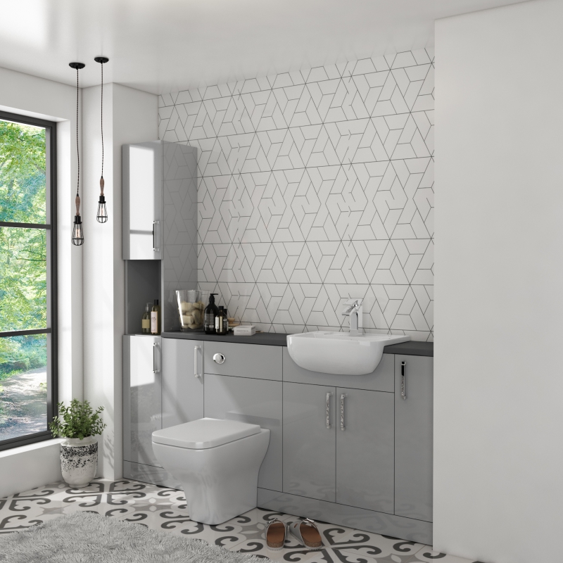 Oliver Fitted Suite: Dove Grey