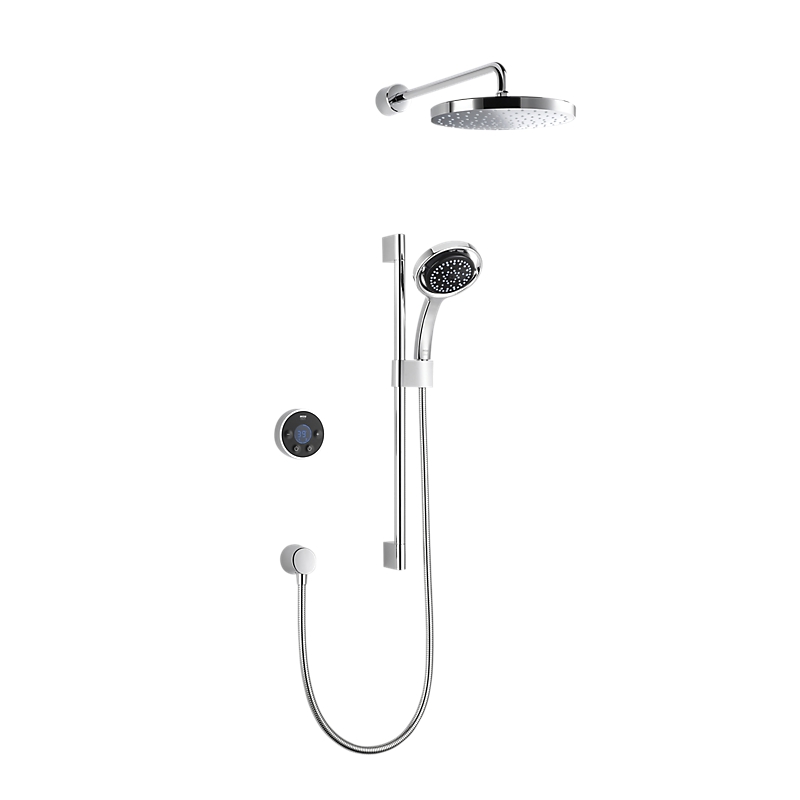 Digital Valve & Controller with Shower Head, Handset, Riser Rail - Rear Fed