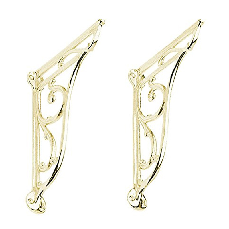 Ornate Brackets Vintage Gold