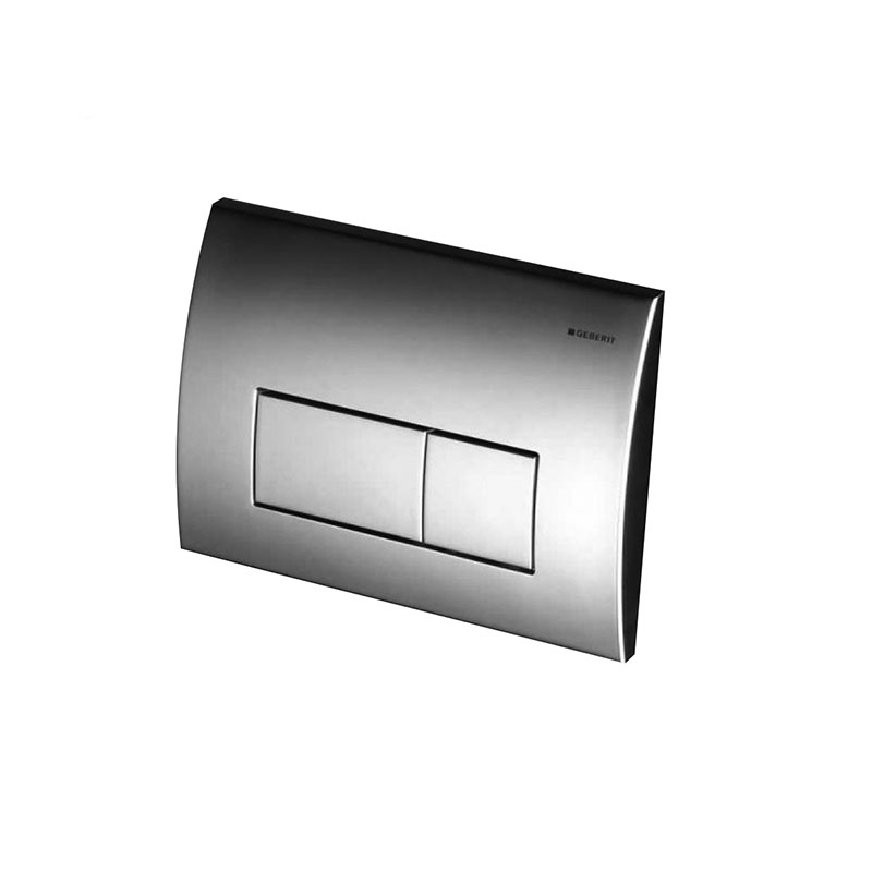 Kappa50 dual flush plate,gloss chrome