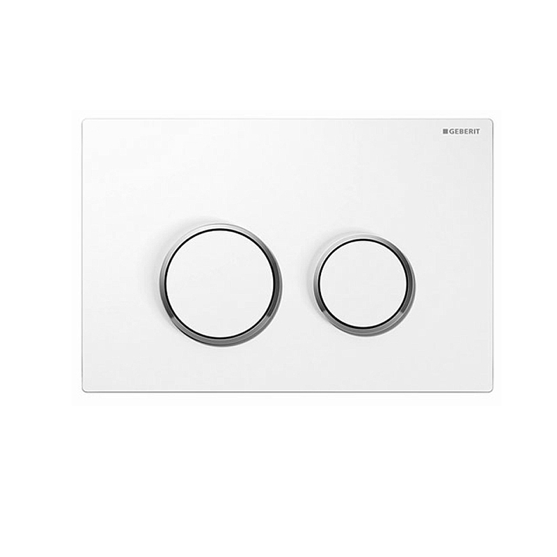 Sigma20 dual flush plate,white/chrome gloss/white