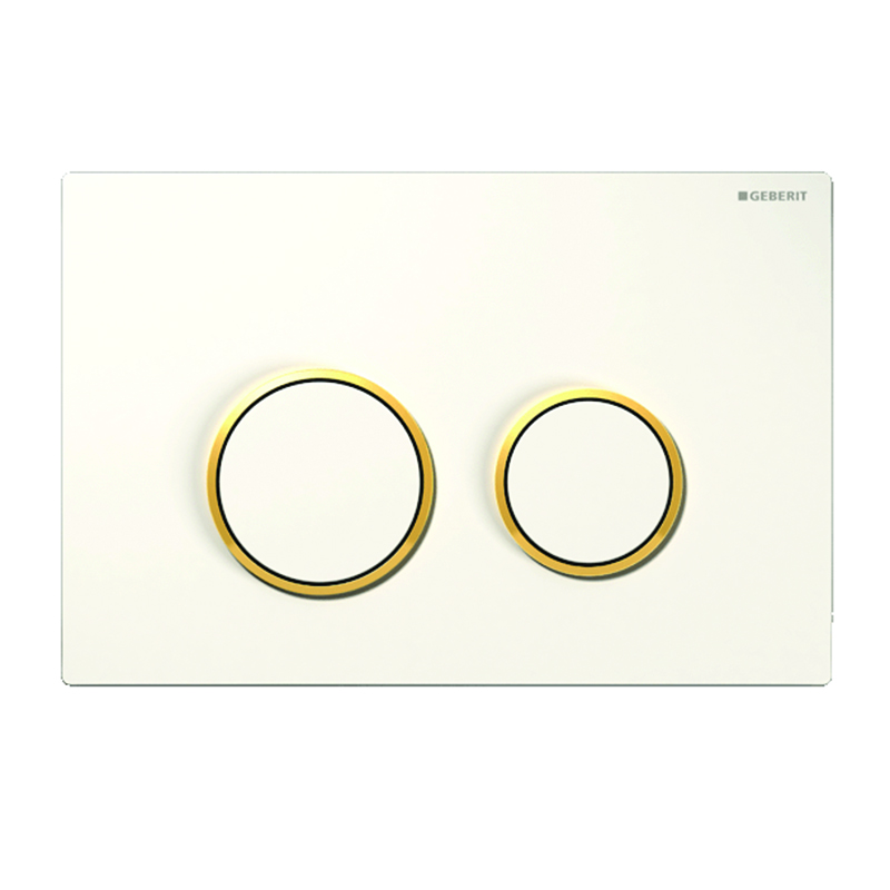 Sigma20 dual flush plate,white/gold/white