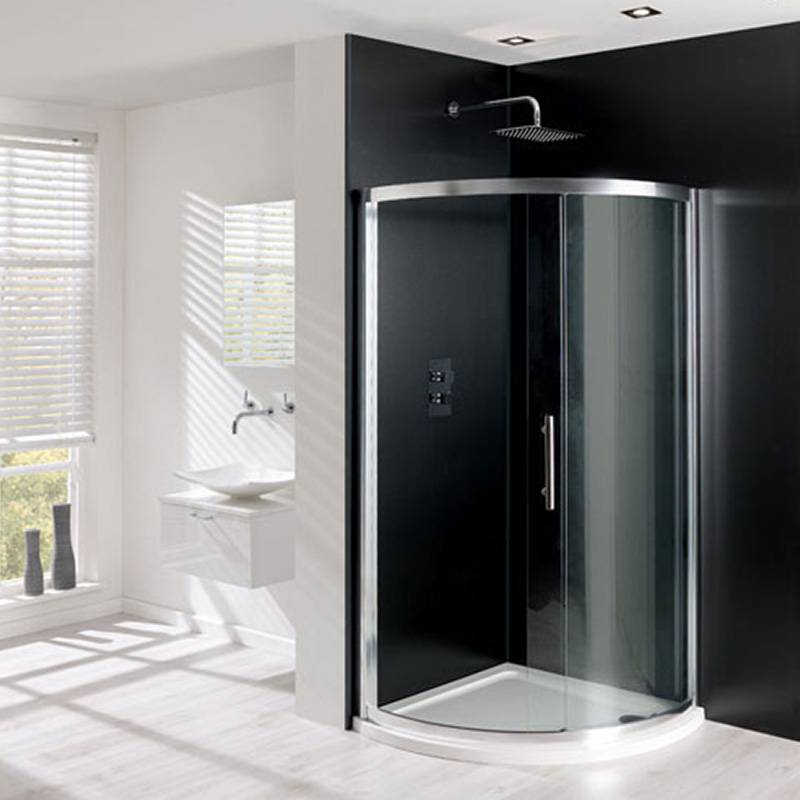 PVC widepanel 1000 x 2400mm Black marble Gloss