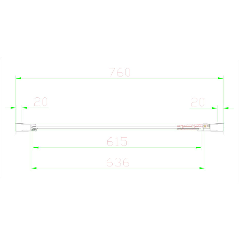 Volente Hinged Shower Enclosure 760mm Specification Drawing volente hinged shower enclosure 760mm Specification Drawing