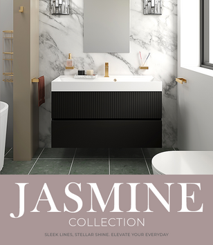 Brand Image for Jasmine Range of Freestanding & Wall Hung Vanity Units with Fluted Texture