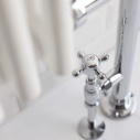 Lifestyle Close up Image of Cross Head Traditional Burlington Radiator Valve