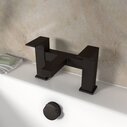 Category Image for Black Bathroom Taps Showing Glade Deck-mounted Bath Filler