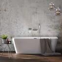 Modern Freestanding Bath with Tall Floorstanding Tap