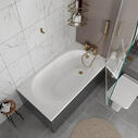 Small White Bath With Bath Panel