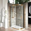 Luxury Gold Quadrant Shower Enclosures and Cubicles