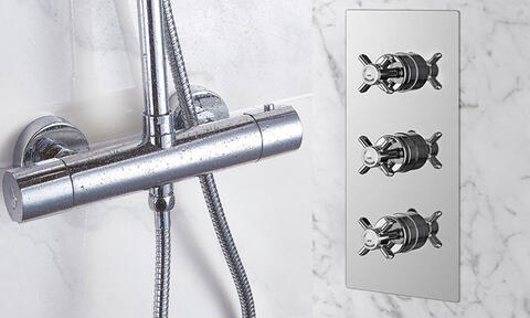 Thermostatic Shower Valve with Bar and Triple Designs