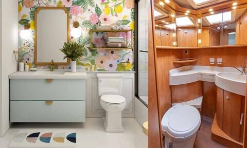 Vanity Unit And Toilet Combo Sets For Small-Bathroom