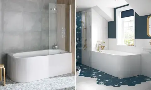 Corner Baths - BC Designs 1700mm Ancorner White Corner Bath and BC Designs Amerina 1700 White Corner Bath