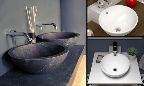 Modern Counter Top Basins In Stone and Ceramic