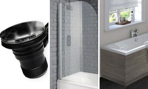 Different Bathroom Accessories For Whirlpool Bath: Bath Waste, Bath Panels, Bath Shower Screen