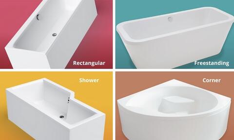 Different Types of Carronite Baths: Rectangular, Freestanding, Shower, Corner