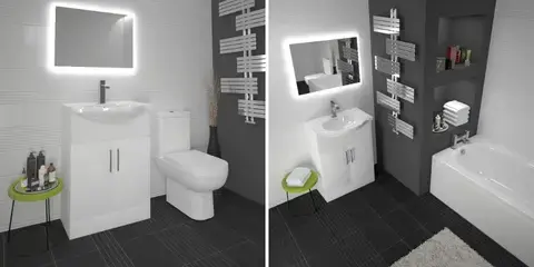 Ecco 65 Suite Unit and Basin Close Coupled Toilet