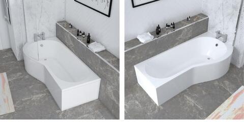 White Ethan P Shaped Left Hand &amp; Right Hand Bath