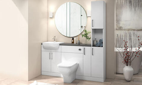 Oliver 1700 White Fitted Furniture