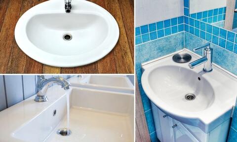 Free Flow Basin Waste Installed on a Different Types of Basin