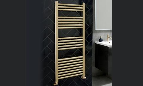 Gold Brushed Towel Radiator Gold Brushed Towel Radiator
