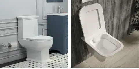 Melissa Soft Close Seat Toilet and Grace Rimless Toilet