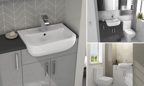 Cloakroom Basin And Storage Cabinet 