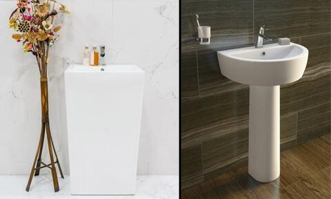 Stylish White Pedestal Basin Units