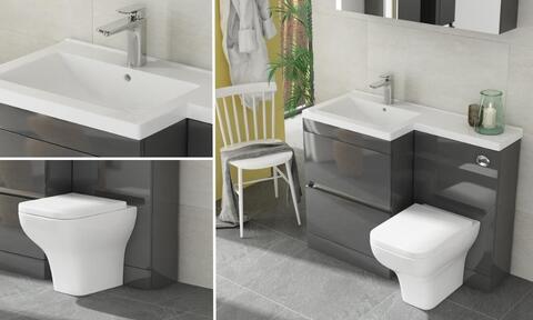 Pemberton L-Shaped Basin and Toilet Unit