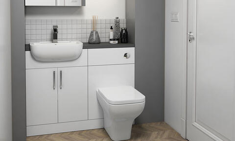 Small White Bathroom Suite