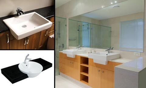 Different Styles of Semi Recessed Basin Units