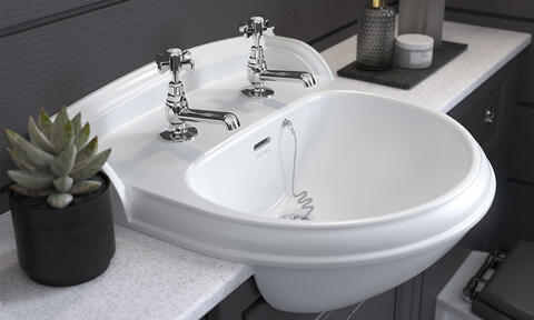 Semi-Recessed Basin