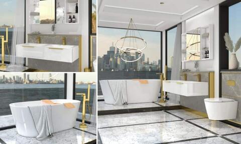 Stylish Slipper Bath Suite Stylish Slipper Bath Suite