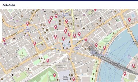Screenshot of The Great British Public Toilet Map